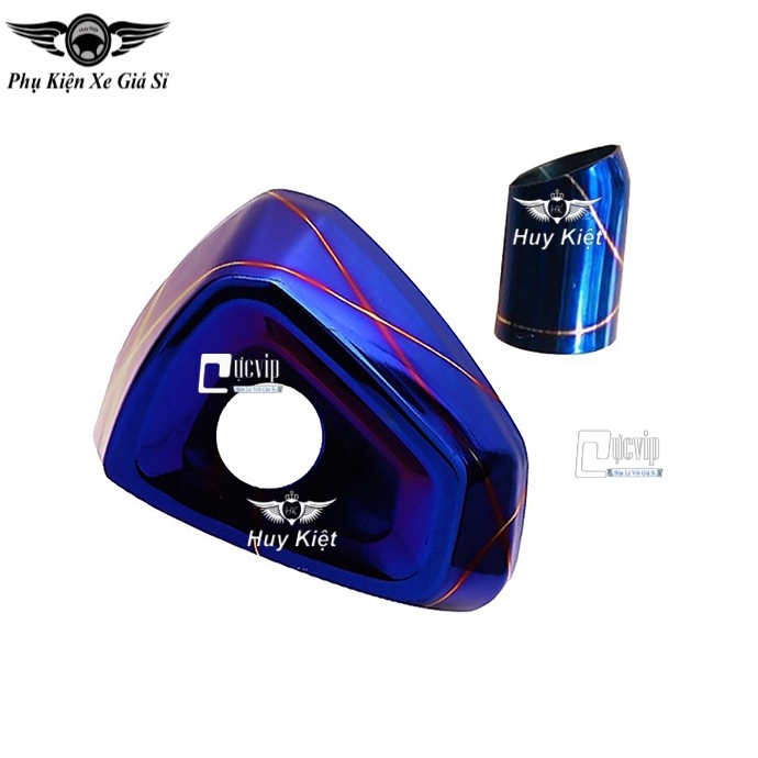Ốp Chụp Đích Pô Winner X V2, V3, Winner X 2019 - 2022 Inox 304 Xi Titan Titan Kèm Ống Tiêu MS3326