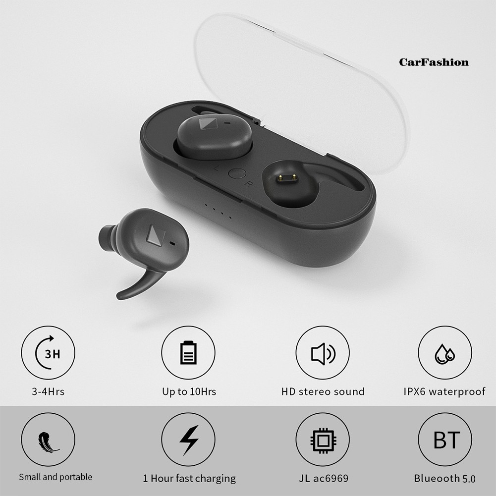 Tai Nghe Nhét Tai Thể Thao Không Dây Bluetooth Hifi C_y90 Tws