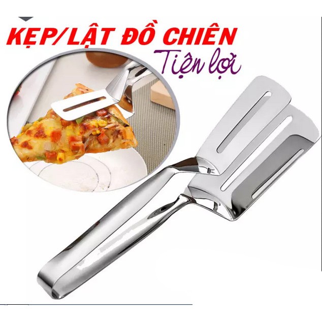 Kẹp Gấp Thức Ăn - Kẹp Đảo Đồ Chiên Inox