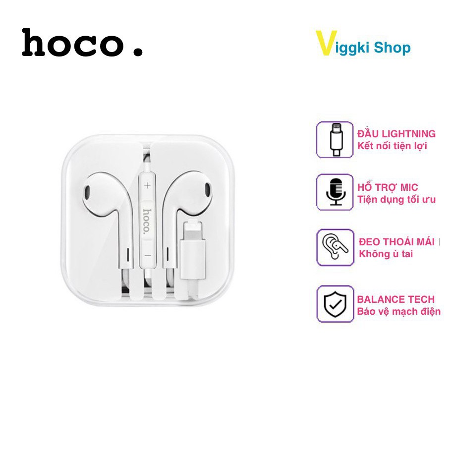 Tai Nghe Bluetooth Hoco L7 Cao Cấp Chính Hãng - Cổng Iphone 7, iPhone 8, Iphone X