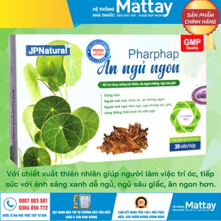 Viên Uống Pharphap Ăn Ngủ Ngon - Với Chiết Xuất Thiên Nhiên Giúp Ngủ Ngon Sâu Giấc, Ăn Ngon Miêng.