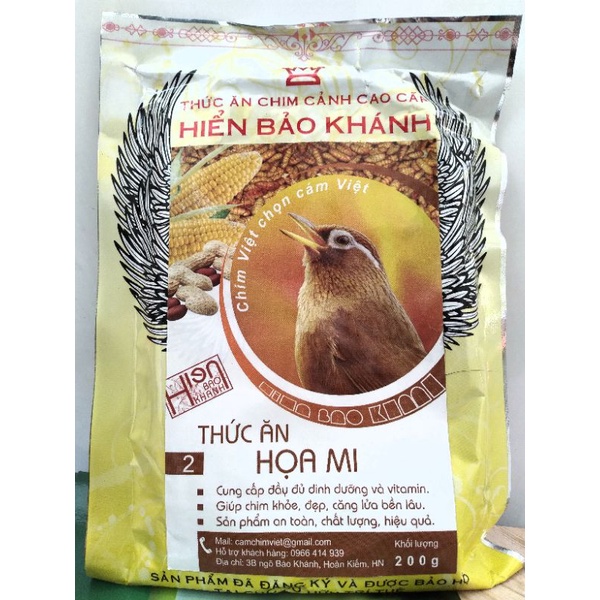 Cám họa mi Hiển Bảo Khánh  ( số 2) 200g