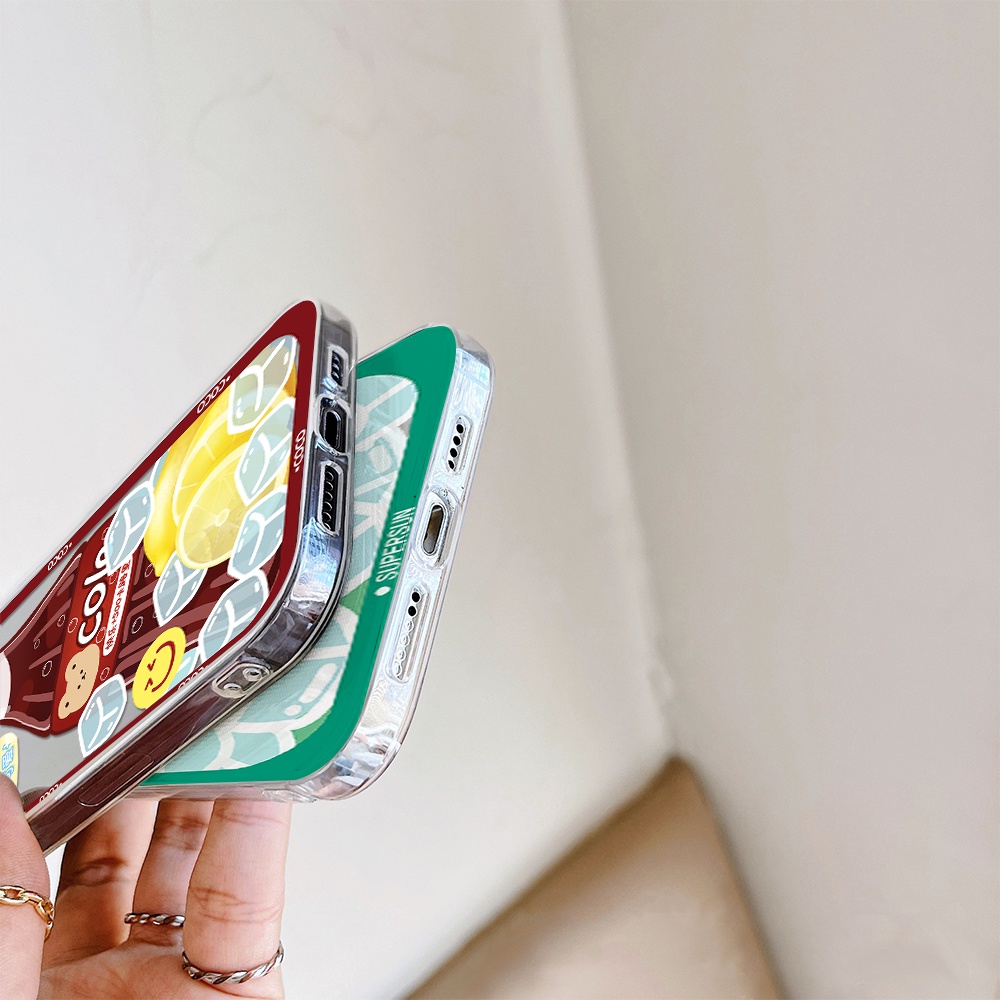 Ốp Điện Thoại Mềm Hình Nước Chanh / cola Cho Iphone 11 Pro Max 12 Pro Max 13 Pro Max Mini 6 7 8 6 7plus Se 2020 X Xs Xr 5 4