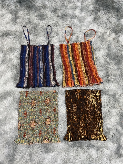 Áo 2 dây ống nhúm voan (Video) | BigBuy360 - bigbuy360.vn