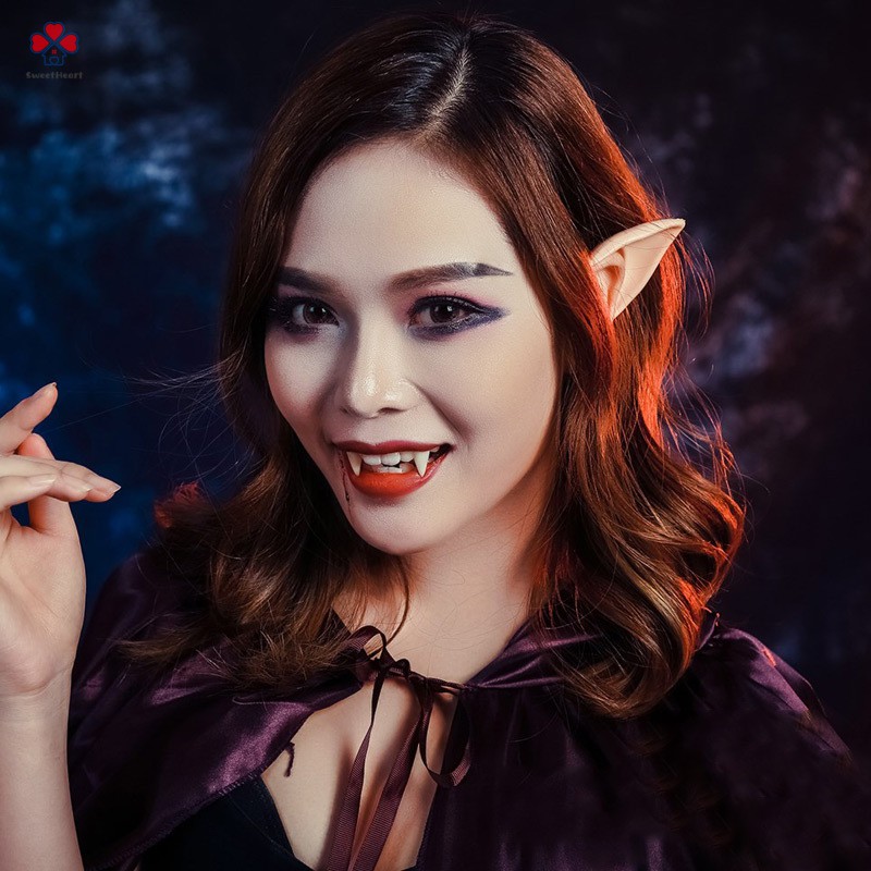 Bộ 2 mô hình lỗ tai thần lùn bằng cao su mềm kích thước 10cm/12cm dùng làm đồ hóa trang Halloween | BigBuy360 - bigbuy360.vn