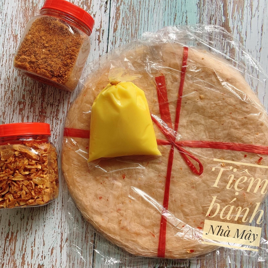 Combo Bánh Tráng Dẻo Ớt Long Điền Phơi Sương Muối Tôm Hành Phi Lớn - Ăn Thả Ga, Giá Tiết Kiệm