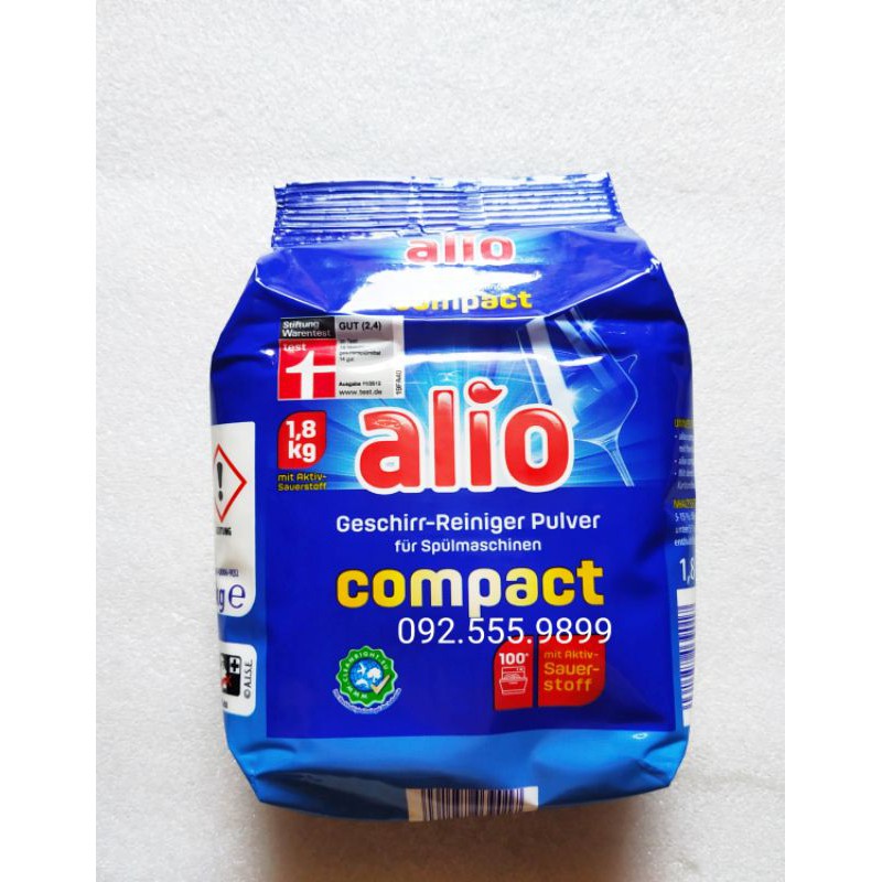 Bột Alio 1,8kg cho máy rửa bát( nhập từ Đức)