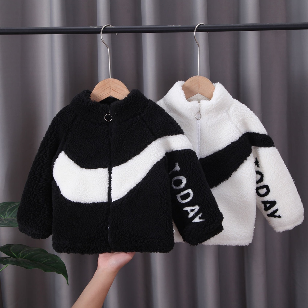 Áo Khoác Cotton Lót Nhung Lông Cừu Dày Dặn Phong Cách Phương Tây Thời Trang Thu Đông 2020 Cho Bé Trai