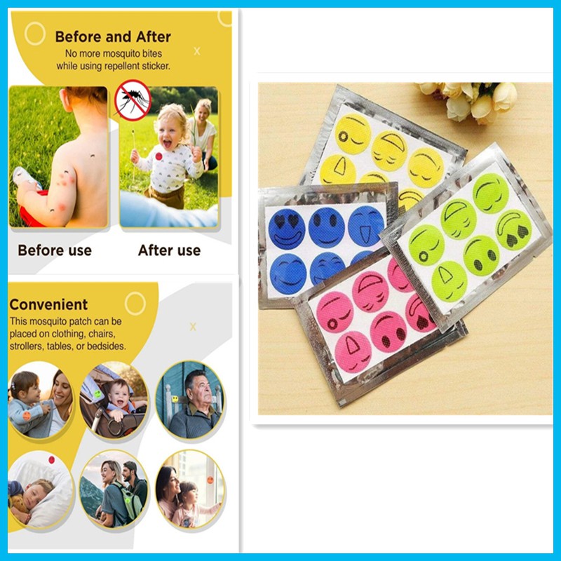 Set 60 miếng dán chống muỗi giúp bé ngủ ngon