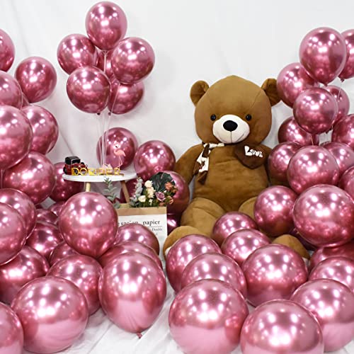 10 Bong Bóng 10 INCH Bằng Latex Mạ Chrome Trang Trí Tiệc Sinh Nhật