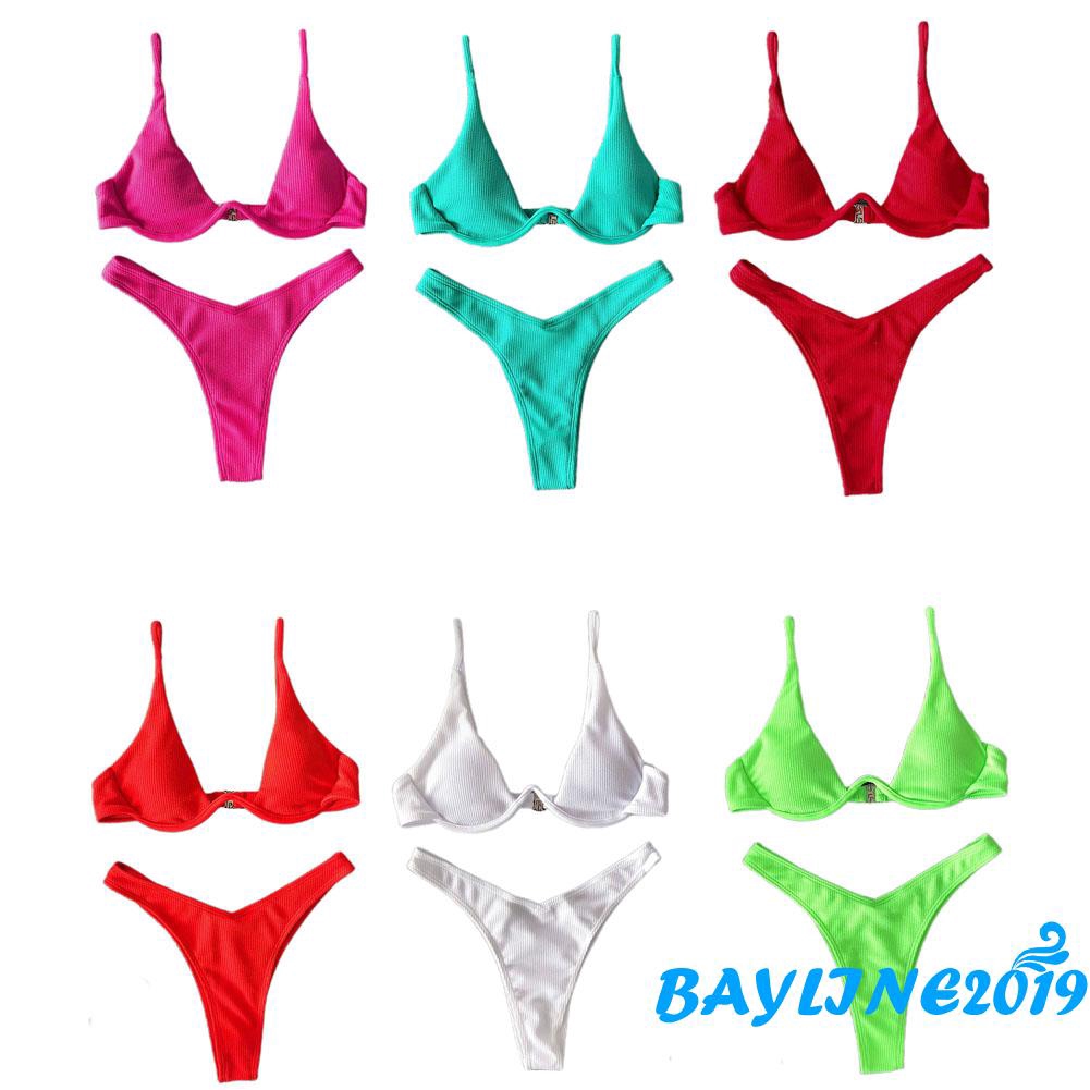 Bộ Bikini 2 Mảnh Quyến Rũ Thời Trang Dành Cho Nữ