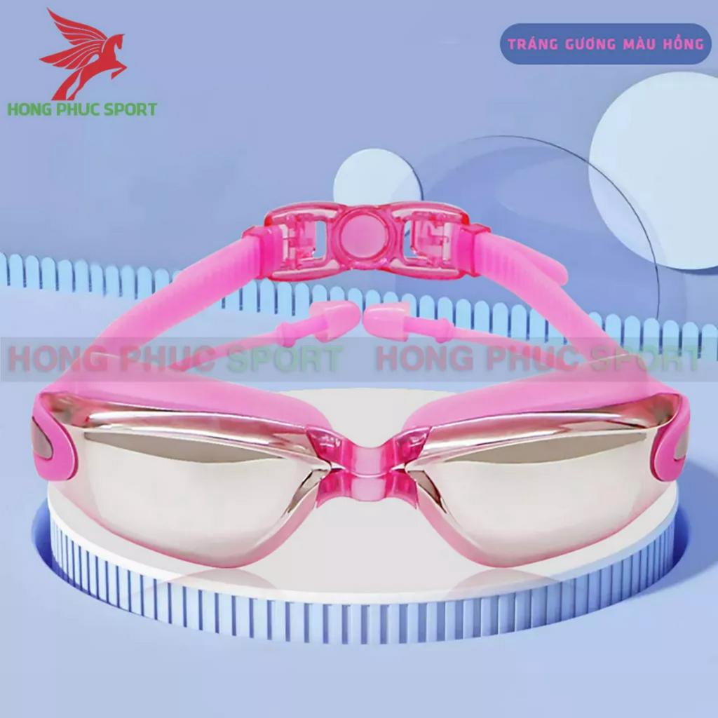 Kính bơi người lớn tráng gương HAIZID không thấm nước chống sương mù kèm bịt tai dành cho nam nữ hàng cao cấp loại 1
