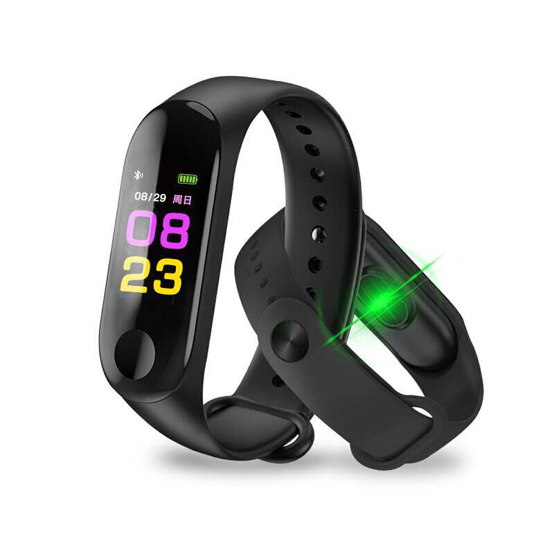 [Gía Sỉ] Vòng đeo tay thông minh Smart Band M3 Đo Nhịp Tim kết nối Bluetooth với điện thoại Màn hình màu cảm ứng