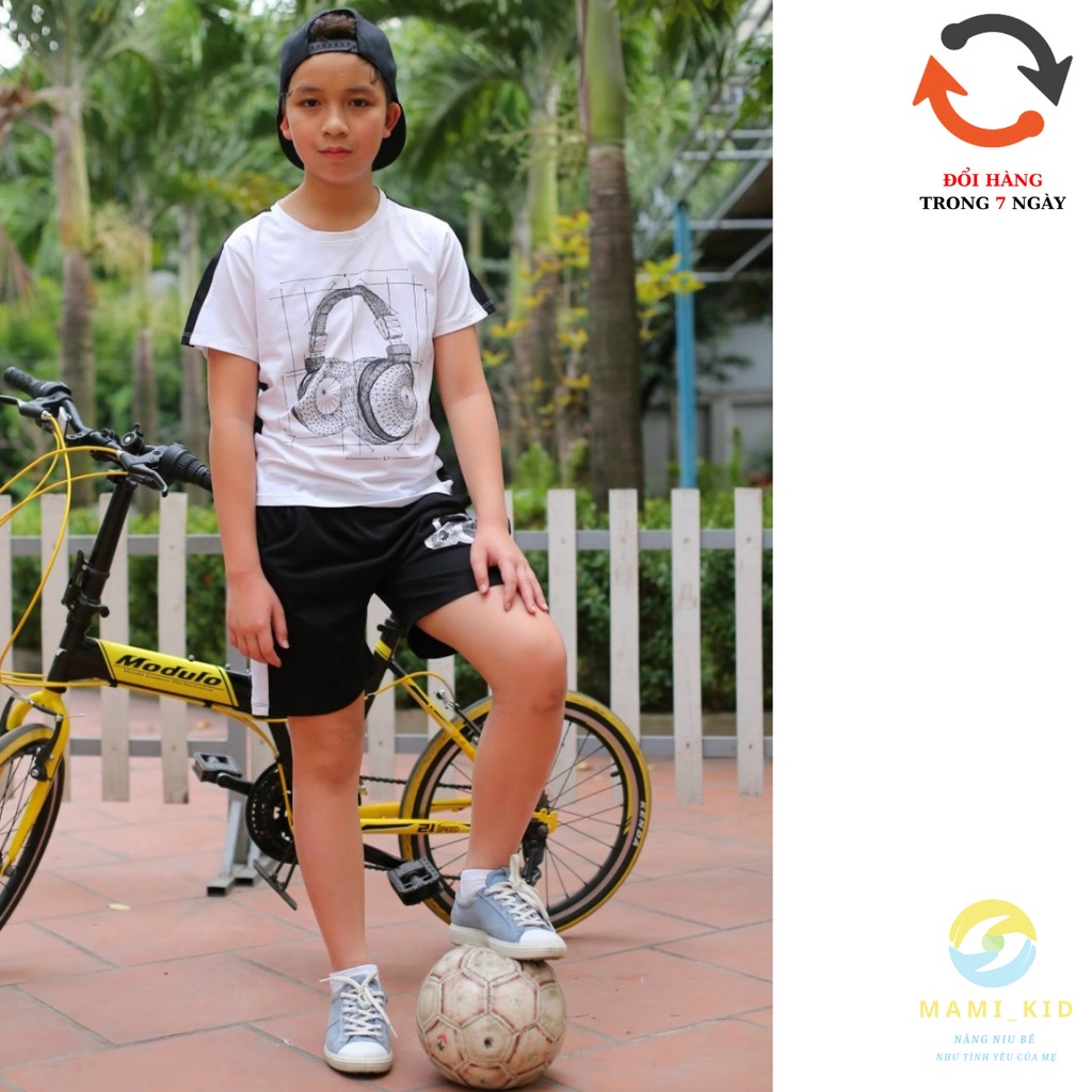 bộ thể thao bé trai sành điệu 100% cotton đẹp, mamikid