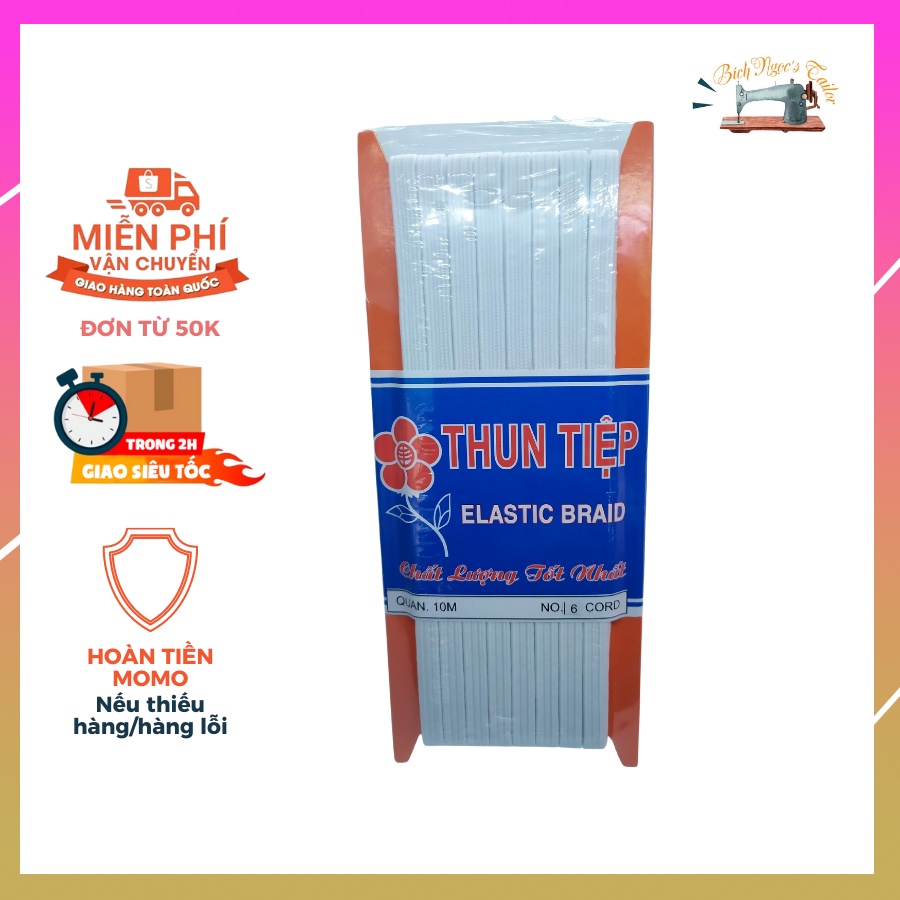Dây Thun 3 Ly, 6 Ly, & 1 Cm & 1.2Cm Co Giãn Tốt Cho May Mặc | Tiệm May Bí Ngô