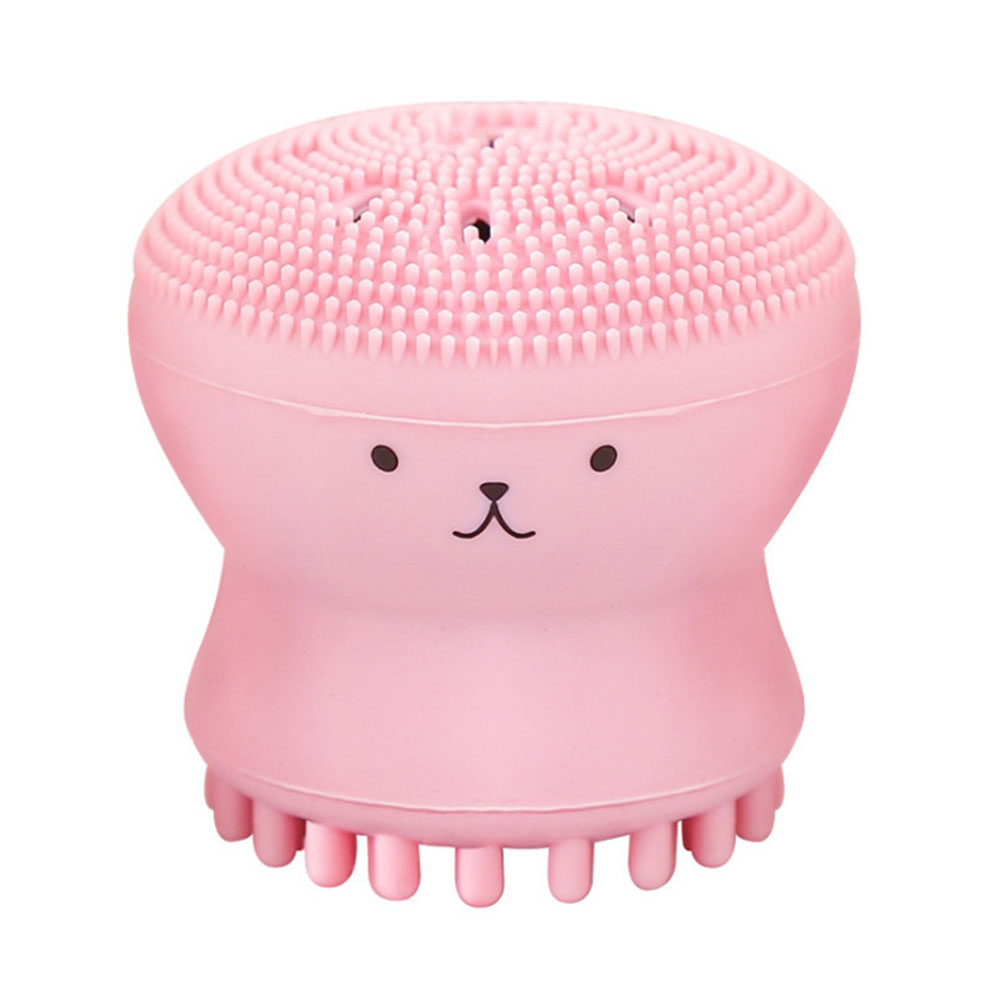 [Hàng mới về] Cọ rửa mặt bằng silicone kiểu dáng bạch tuộc với 5 màu sắc tùy chọn tiện lợi