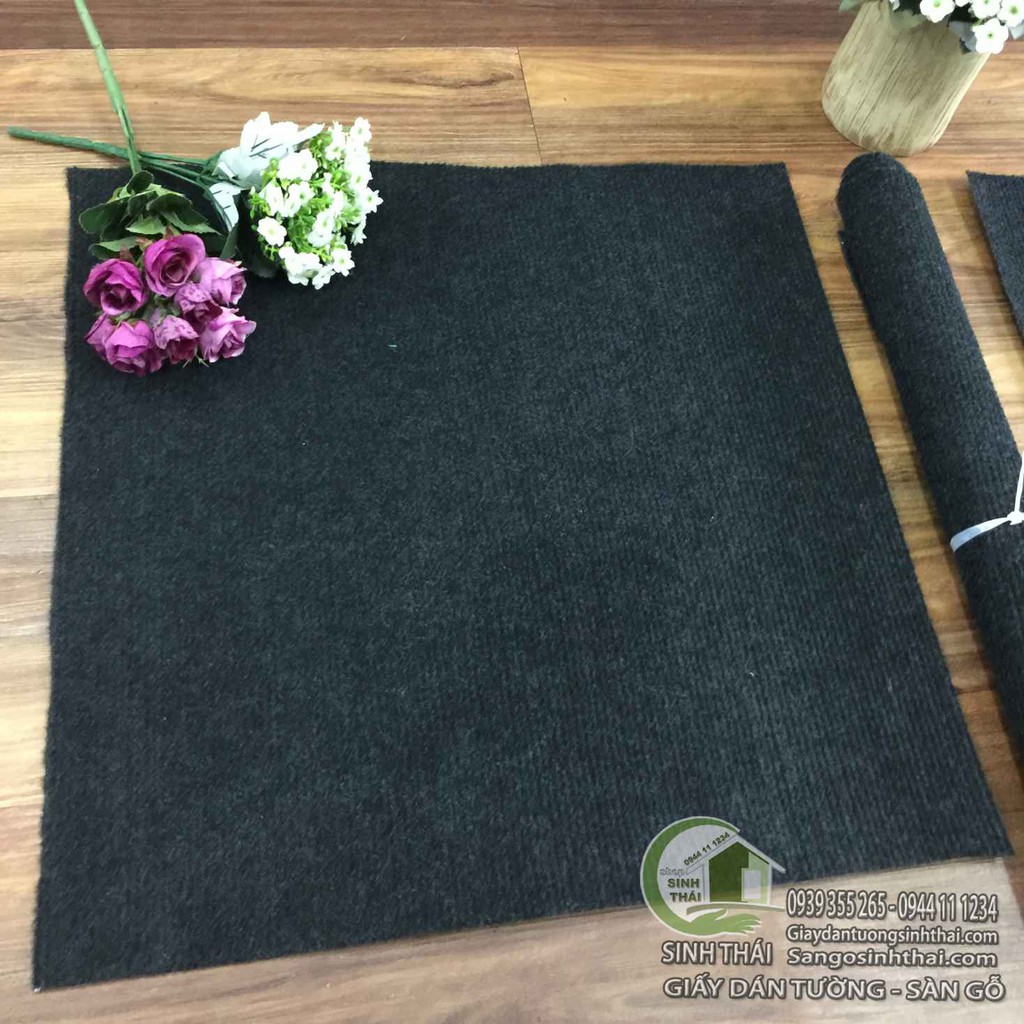 Thảm nỉ màu đen chụp hình ảnh sản phẩm, lót bàn tủ kệ, làm đồ handmade