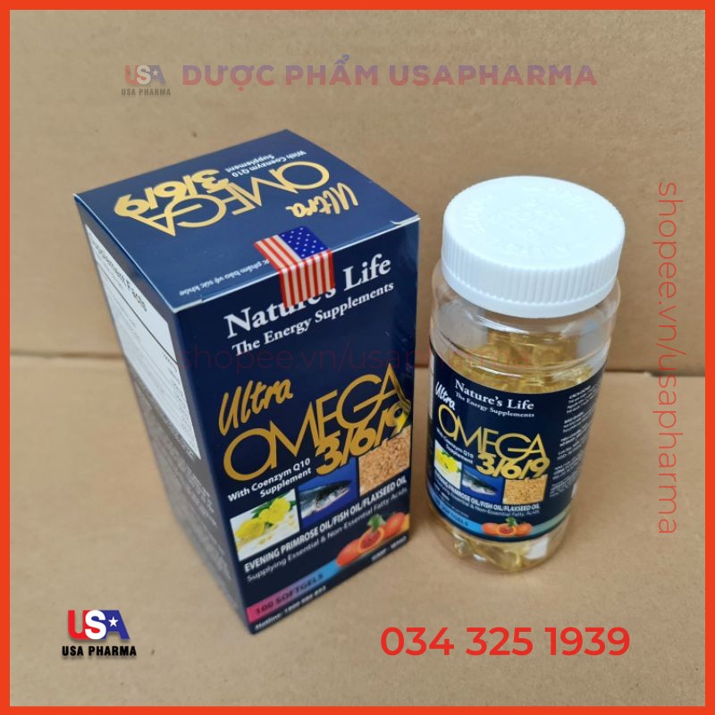 Viên dầu cá Omega 369 USA bổ não, sáng mắt, khỏe tim mạch - 100 viên