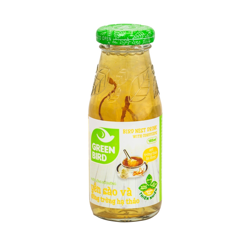 {SIÊU SALE} Nước Uống Bổ Dưỡng Yến Sào và Đông Trùng Hạ Thảo - (6 chai*185ml)