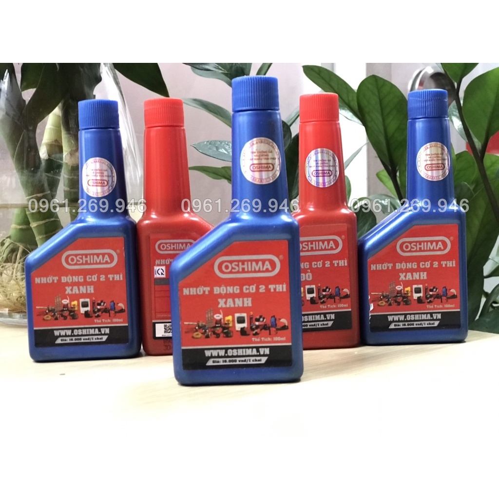 Nhớt 2 thì Oshima cho máy cắt cỏ, máy cưa xích chai 100ml