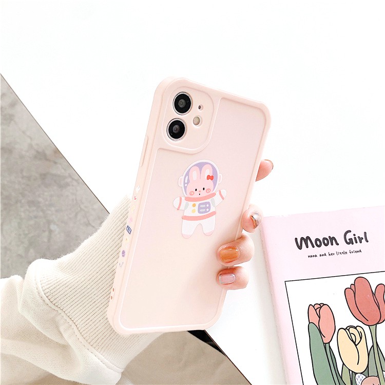 Ốp lưng iphone Flying Rabit cạnh vuông in hình viền 6/6plus/6s/6splus/7/7plus/8/8plus/x/xs/11/12/pro/max/plus/promax | BigBuy360 - bigbuy360.vn