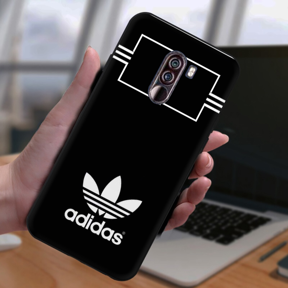 Ốp Điện Thoại Mềm Chống Rơi Màu Đen In Logo Adidas Cho Xiaomi F1 Max 3 9 Se 9t Note 10 9 Pro