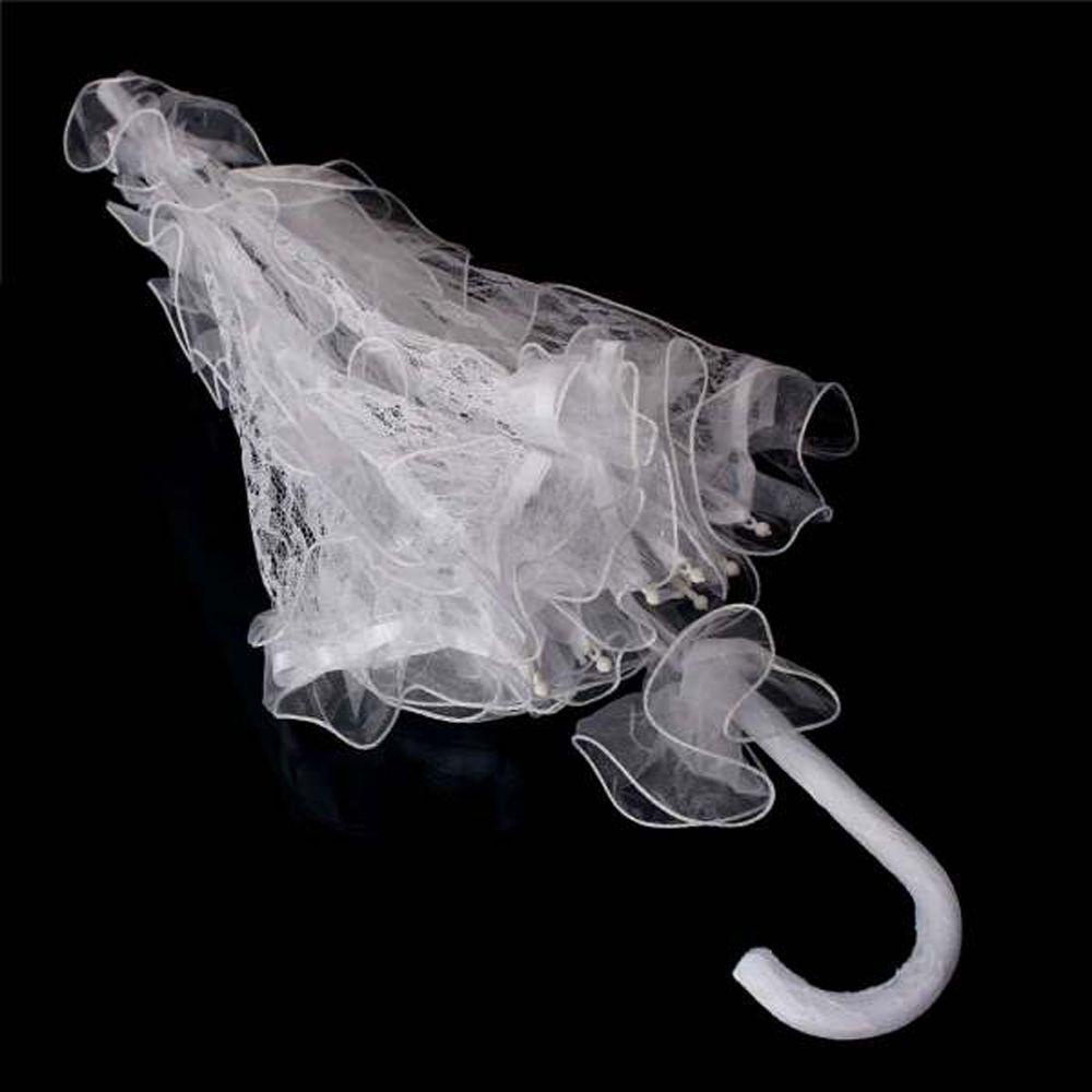 1 Dù Vải Ren Hoa Trang Trí Đám Cưới