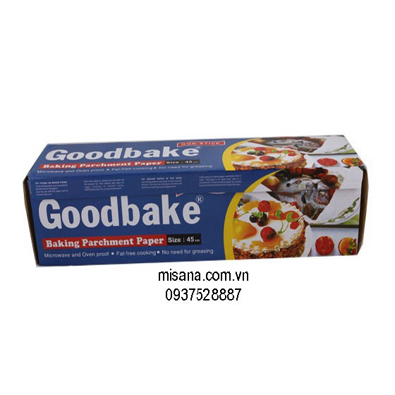 Giấy nến dùng lót nướng bánh Goodbake - KT : 30cm x 75m; 45 x75m; 45x100m