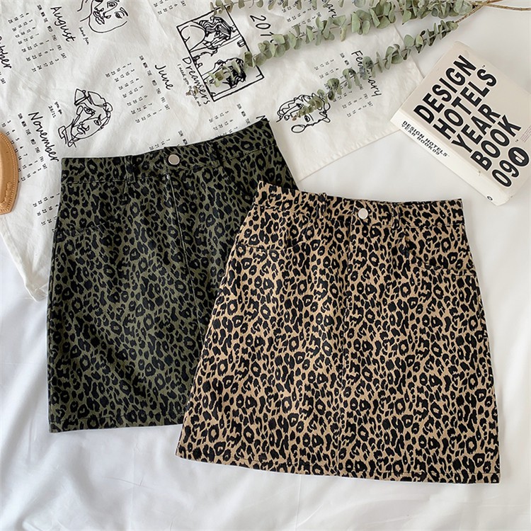 Chân Váy Chữ A Họa Tiết Da Beo Độc Đáo Xinh Xắn Phong Cách Hàn Quốc | BigBuy360 - bigbuy360.vn