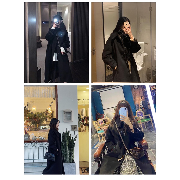 Áo Khoác Len Hai Mặt Dáng Rộng Thời Trang Thu Đông Hàn Quốc Cho Nữ 2021 | BigBuy360 - bigbuy360.vn