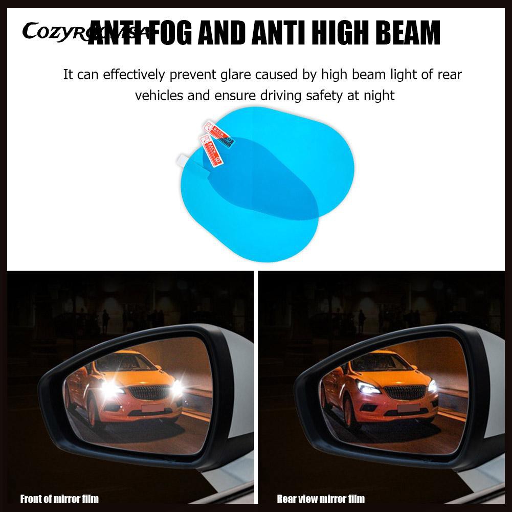 Set 2 miếng dán kính chiếu hậu chống thấm nước tiện dụng cho xe hơi