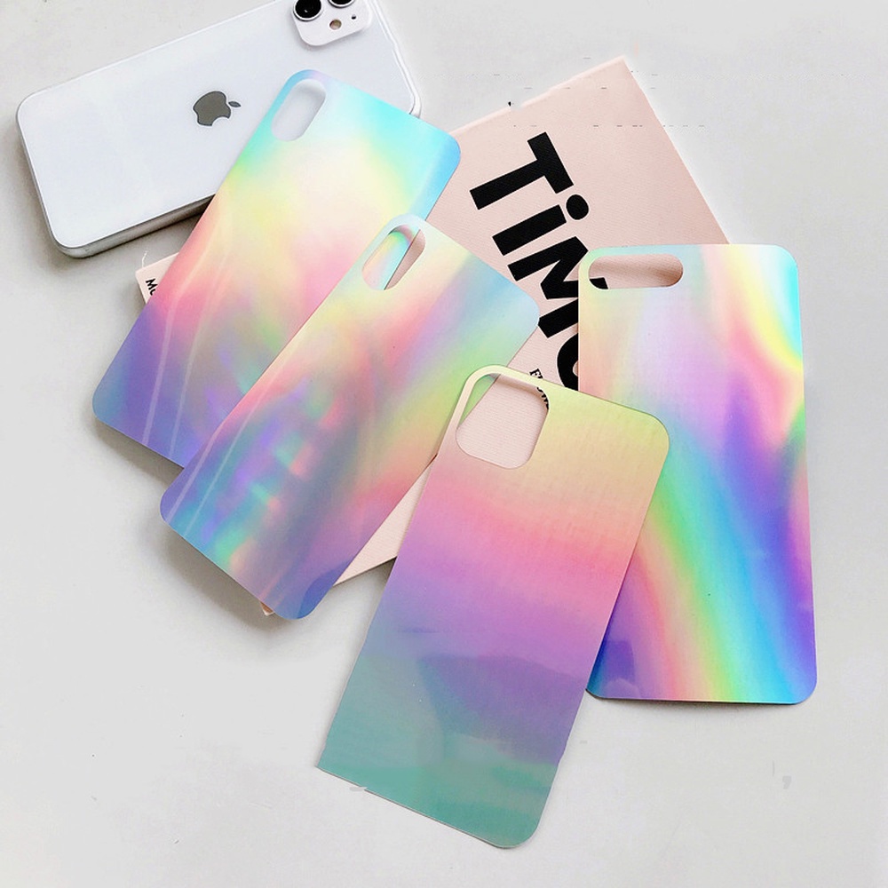 Ốp Điện Thoại Màu Cầu Vồng laser Cho iphone 15 14 13 12 11 pro max xr x xs max 7 8 plus se