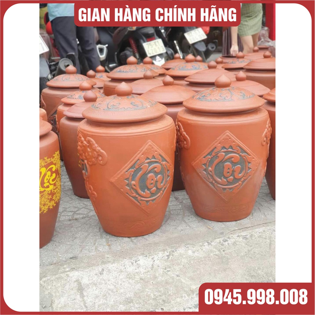 HŨ ĐỰNG GẠO TÀI LỘC -PHONG THỦY MAY MẮN-GỐM SỨ BÁT TRÀNG-12KG,20KG-XUONG GỐM VIỆT-CHUẨN MEN BÁT TRÀNG