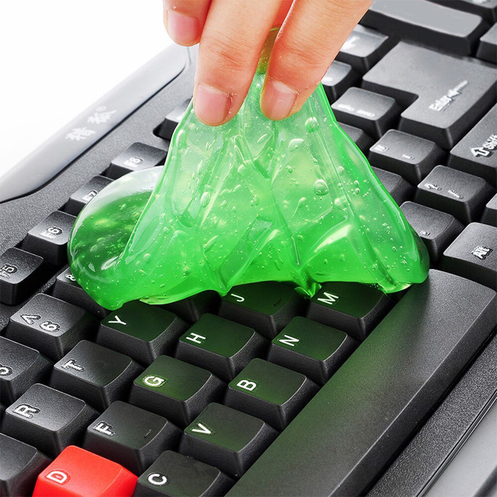 Silicon Dính Bụi Vệ Sinh Máy Tính, Xe Cộ  - Miếng Bùn Dẻo Gel Bám Làm Sạch Khe Kẽ
