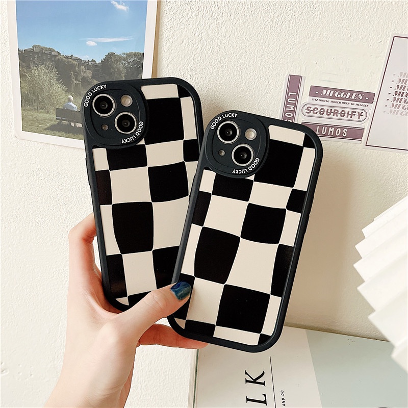 Ốp Điện Thoại Silicon Dẻo In Hình May Mắn Chống Sốc Cho Iphone 11 12 13 Promax X XS XR XSMAX 7 / 8 Plus