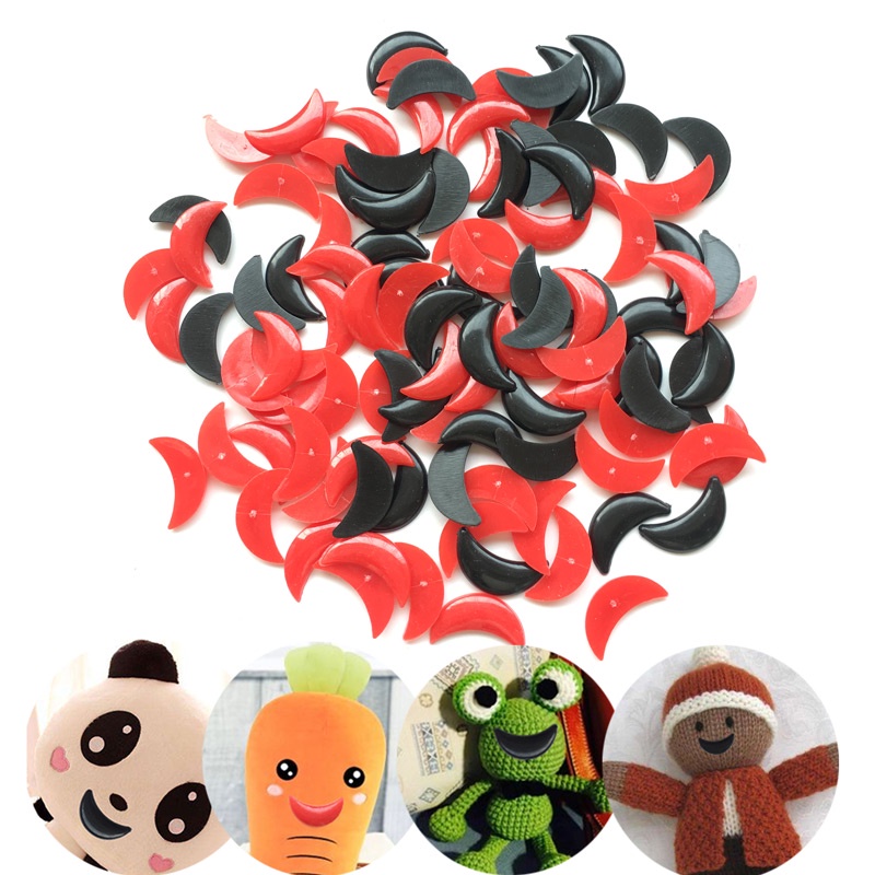 Set 100 Miệng Nhựa 10x25mm Cho Búp Bê Đồ Chơi