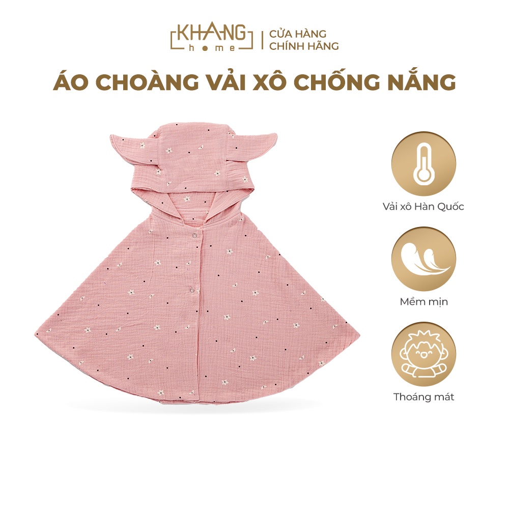 Áo Choàng Chống Nắng Vải Xô Khang Home - Thoáng Mát, Thấm Hút Mồ Hôi