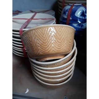 1 chục Chén sành men ngà họa tiết dân tộc kiểu xưa hàng mịn đẹp