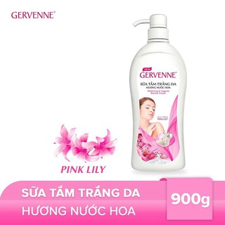 Sữa tắm trắng da Gervenne hương nước hoa Lily hồng 900g