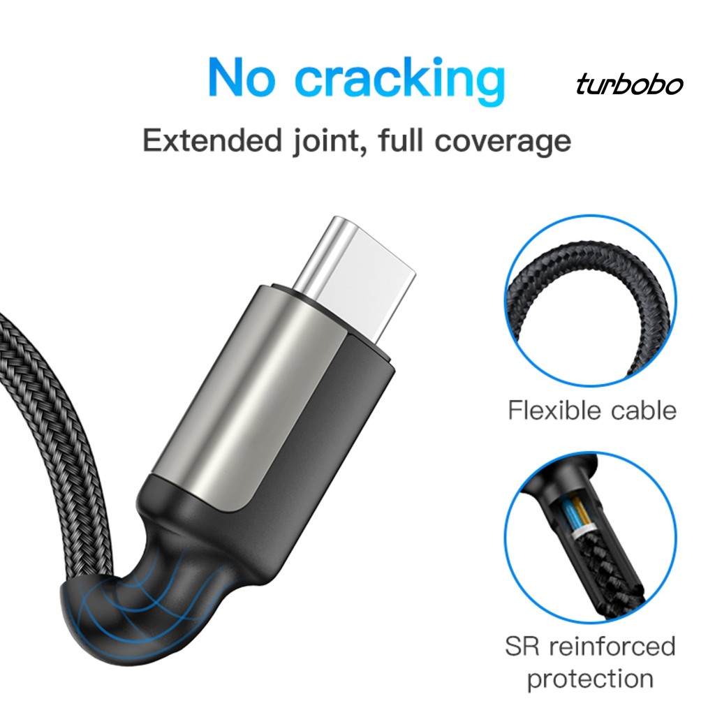 Dây Cáp Sạc Nhanh PD Truyền Dữ Liệu Hai Đầu Type C 60W Cho Điện Thoại Di Động