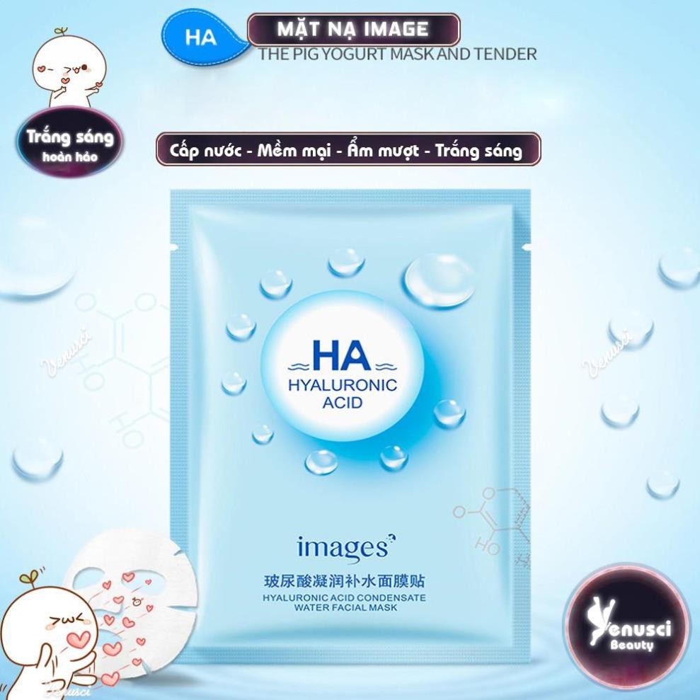 Mặt nạ giấy dưỡng trắng da mụn cấp ẩm thải độc HA Images - Mask