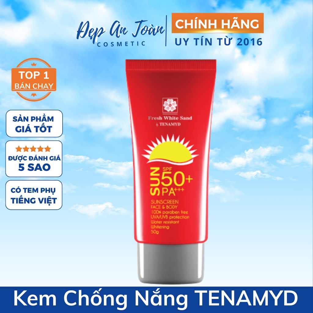 Kem Chống Nắng Tenamyd Canada - Sunscreen SPF 50+/PA+++ (Chống Nắng Và Dưỡng Trắng Da