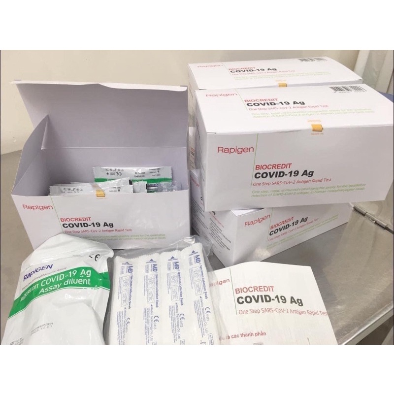 kit test nhanh mũi Covid-19 Ag BioCredit Covid-19 Ag chính hãng Hàn Quốc