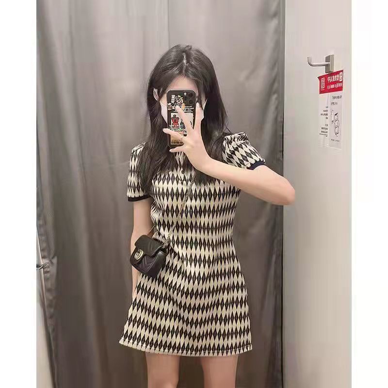 Phụ nữ Váy sọc Thời trang Váy ngắn Đi làm Trưởng thành