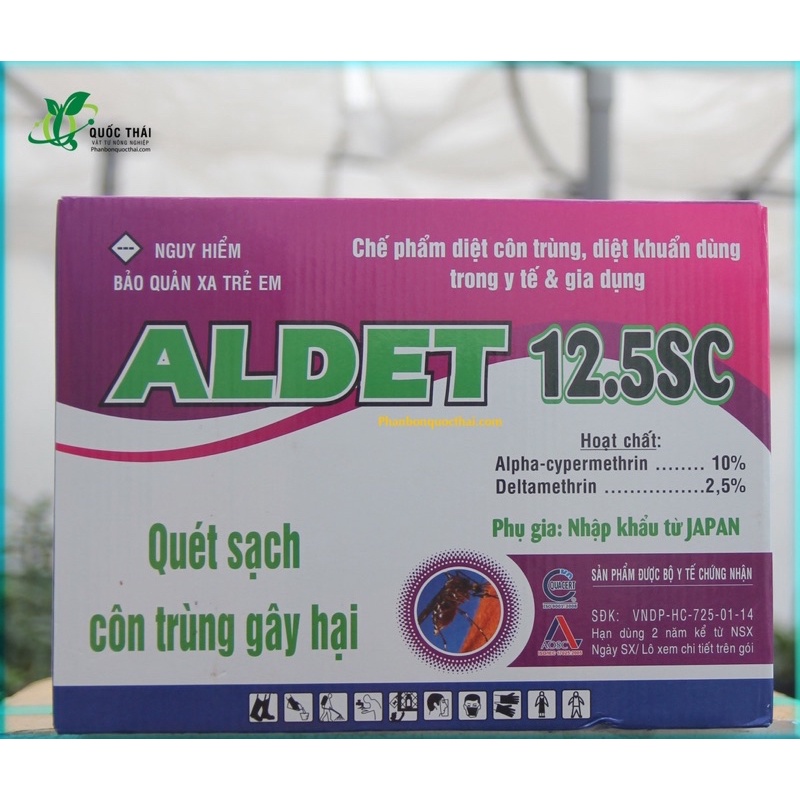 Chế Phẩm Diệt Muỗi,Nhúng Mùng Màn ALDET 12.5SC (5ml)