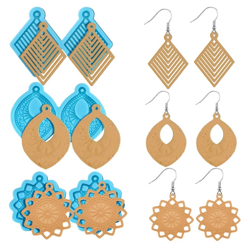 Bộ 3 Khuôn Silicone Làm Trang Sức Thủ Công