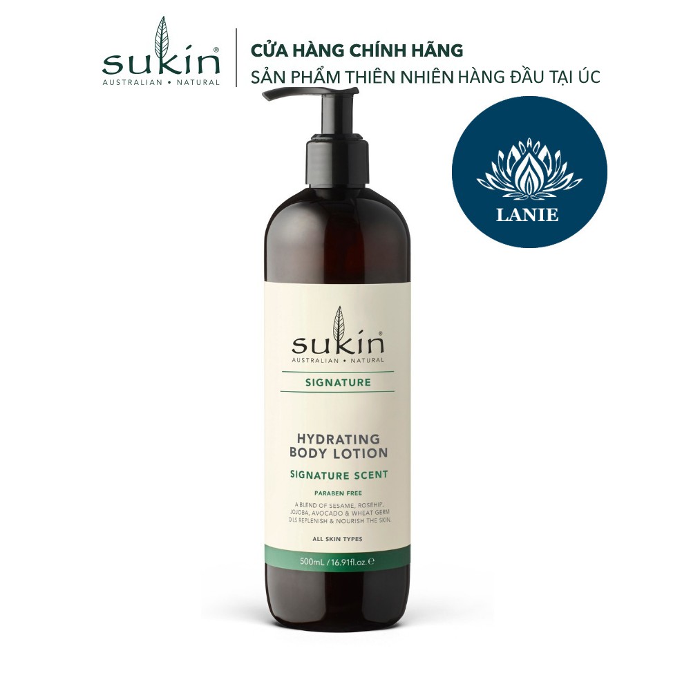 Sữa Dưỡng Thể Hương Chanh Và Dừa Sukin Hydrating Body Lotion Lime &amp; Coconut 500ml