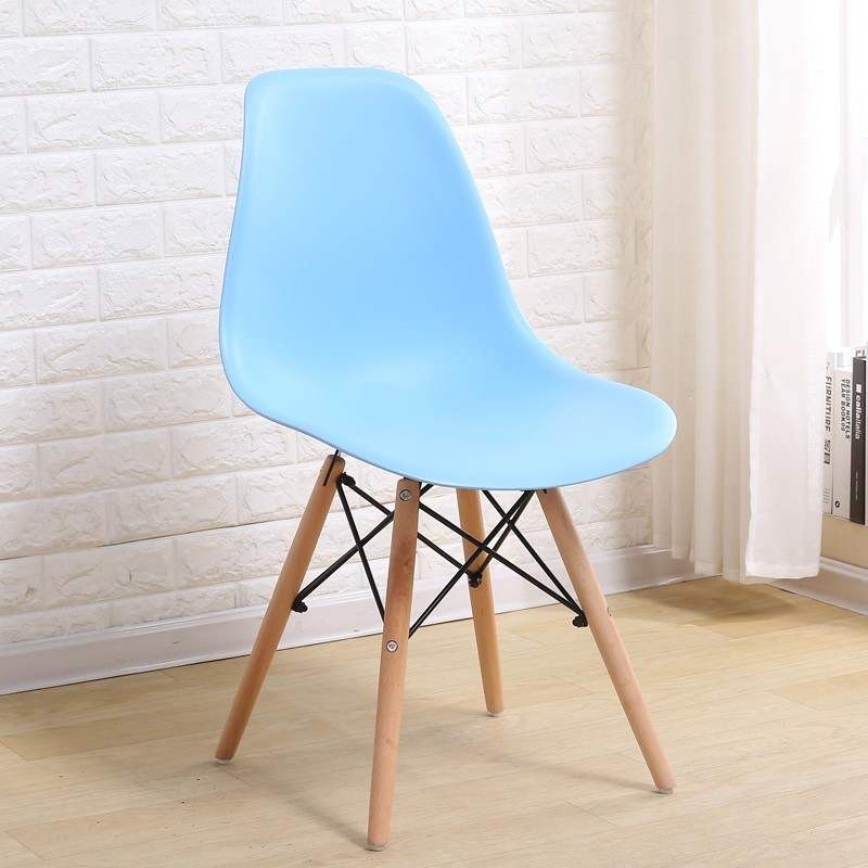 Ghế Eames lưng nhựa chân đan gỗ sồi tự nhiên | BigBuy360 - bigbuy360.vn