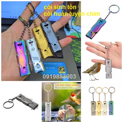 Còi huấn luyện chim chó mèo chuột thú cưng, còi sinh tồn