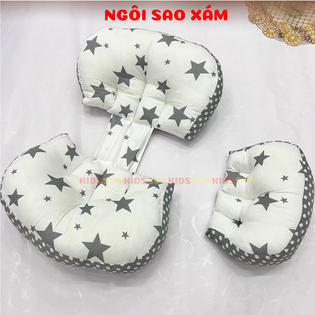 Gối bầu cánh tiên đa năng kèm gối phụ Kidssun giảm đau lưng, nâng đỡ bụng cho mẹ bầu